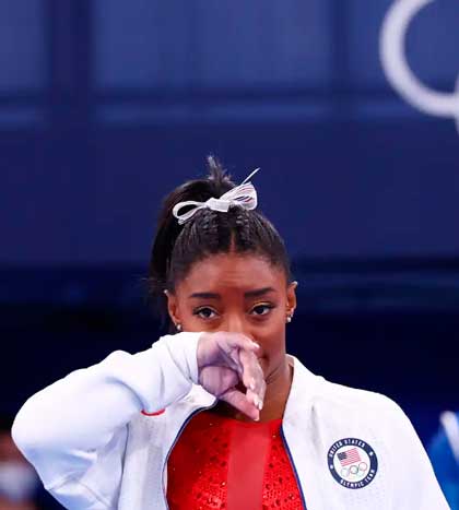 Simone Biles, gimnasta de Estados Unidos. Simone Biles, gimnasta de Estados Unidos.
