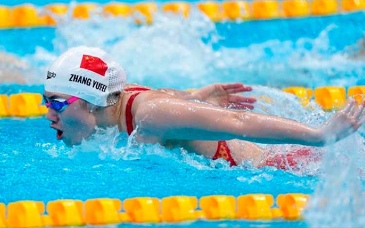 Zhang Yufei, de China, oro y récord olímpico en 200 m estilo mariposa en Tokio 2020. Zhang Yufei, de China, oro y récord olímpico en 200 m estilo mariposa en Tokio 2020.