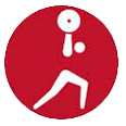 Icono de levantamiento de pesas.
