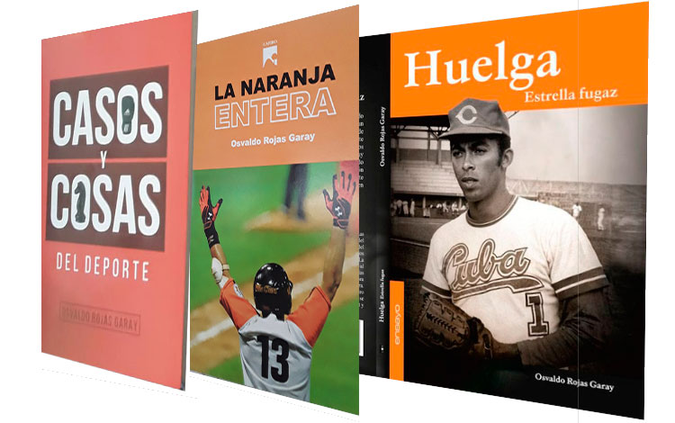La naranja entera, Casos y cosas de deporte y Huelga. Estrella fugaz, libros de Osvaldo Rojas Garay.. La naranja entera, Casos y cosas de deporte y Huelga. Estrella fugaz, libros de Osvaldo Rojas Garay..