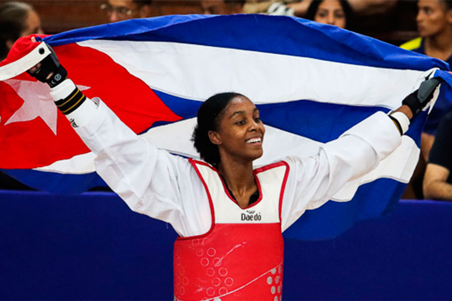 Arelettys de la Caridad Acosta Herrera, atleta de taekwondo, de Sangua la Grande, Villa Clara.