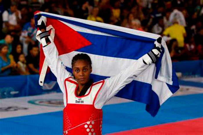 Arlettys de la Caridad Acosta, atleta villaclareña de taekwondo.