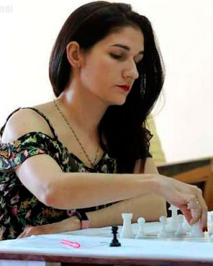 Lisandra Ordaz, primer tablero del equipo femenino de Cuba. Lisandra Ordaz, primer tablero del equipo femenino de Cuba.