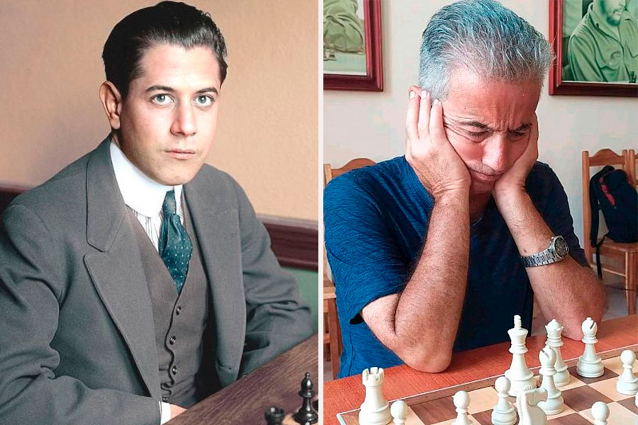 José Raúl Capablanca y Jesús Nogueiras.