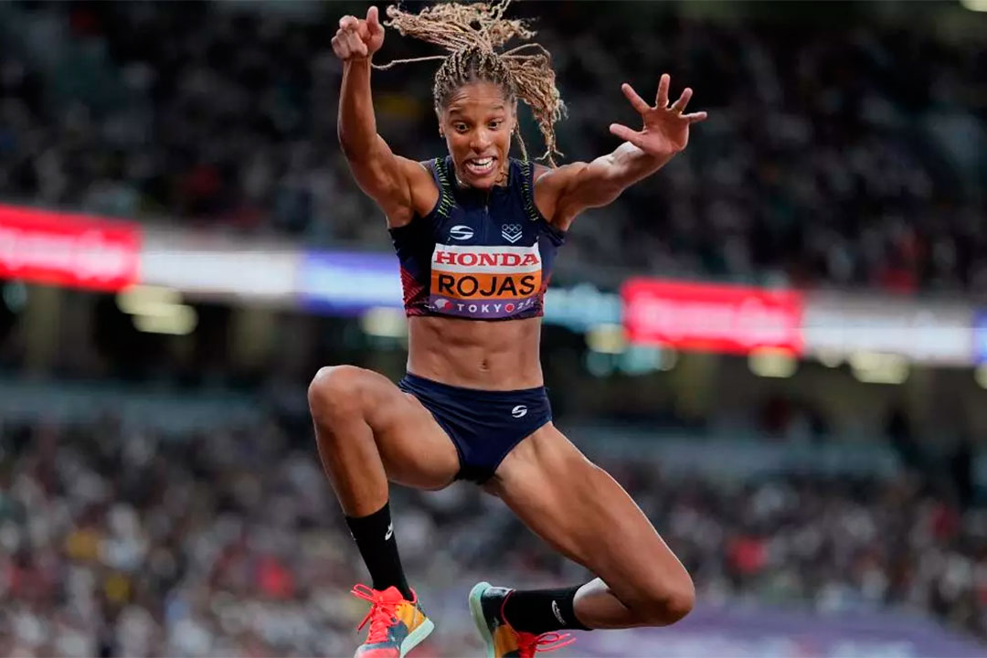 Yulimar Rojas en la clasificación del triple salto del Mundial de Tokio 2025.