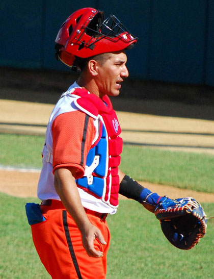 Ariel Pestano, receptor de Villa Clara. Ariel Pestano, receptor de Villa Clara.