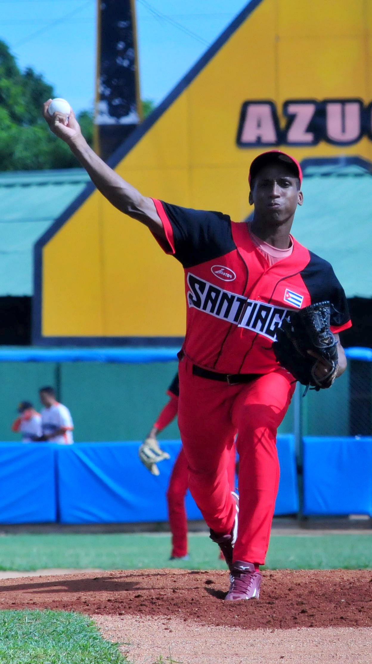 Carlos Font, pitcher de Santiago de Cuba. Carlos Font, pitcher ganador del juego de Santiago de Cuba contra Villa Clara el 1 de octubre de 2020.