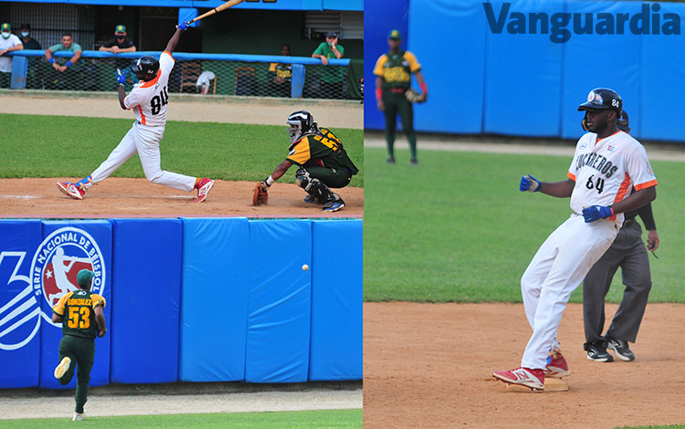 Walter Pacheco batea doble por Villa Clara en juego contra Pinar del Río. Walter Pacheco batea doble por Villa Clara en juego contra Pinar del Río.