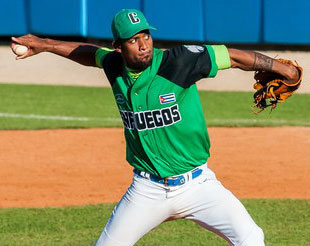 Carlos Ramírez, pitcher de Cienfuegos. Carlos Ramírez, pitcher de Cienfuegos.