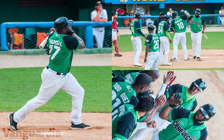 Edwin Vassel batea jonrón por Cienfuegos.
