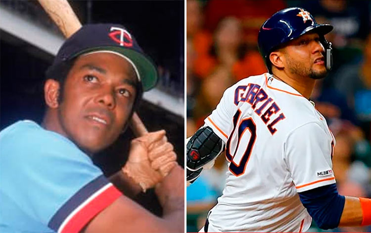 Tony Oliva y Yulieski Gourriel, los dos cubanos con títulos de bateo en las Grandes Ligas.