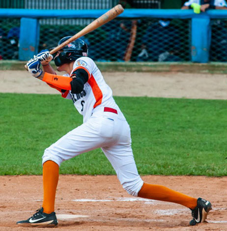 Cristian Rodríguez, pelotero de Villa Clara. Cristian Rodríguez, pelotero de Villa Clara.