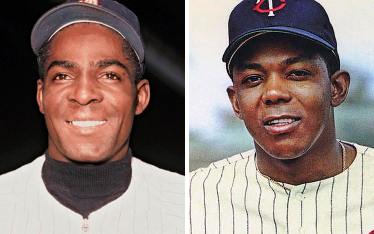 Orestes Miñoso y Tony Oliva, peloteros cubanos.