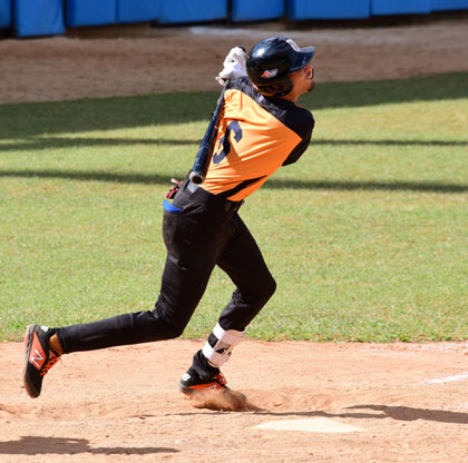 Cristian Rodríguez, pelotero del equipo Villa Clara de béisbol sub-23. Cristian Rodríguez, pelotero del equipo Villa Clara de béisbol sub-23.
