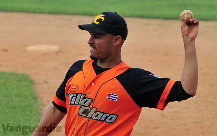 Reidel Pedraza, pelotero de Villa Clara. Reidel Pedraza, pelotero de Villa Clara.