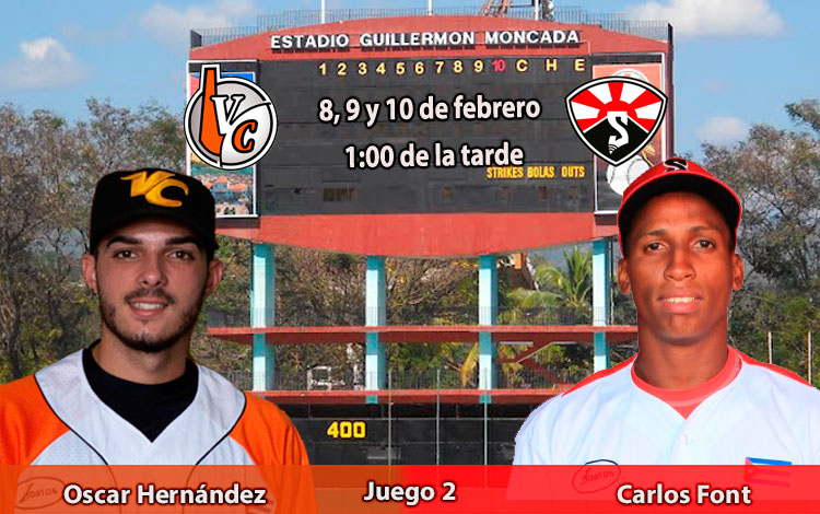 Abridores del segundo juego entre Villa Clara y Santiago de Cuba. Abridores del segundo juego entre Villa Clara y Santiago de Cuba.