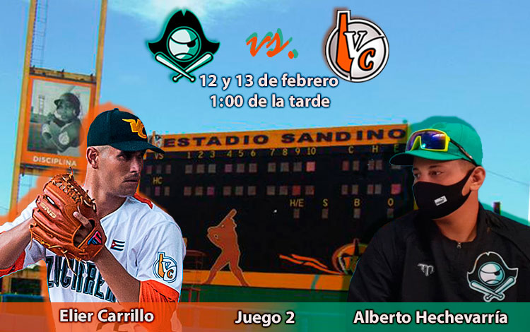 Abridores del segundo juego entre el equipo Villa Clara y la Isla de la Juventud, 13 de febrero de 2022. Abridores del segundo juego entre el equipo Villa Clara y la Isla de la Juventud, 13 de febrero de 2022.