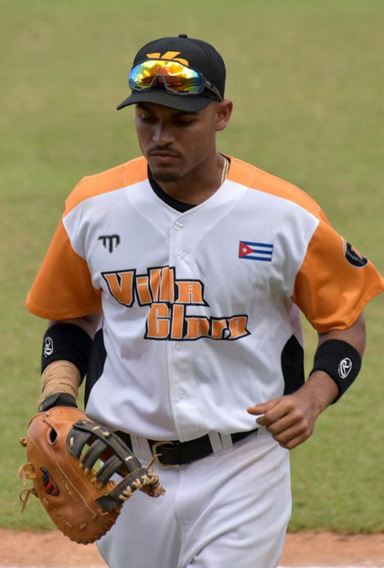 Reidel Pedraza, pelotero de Villa Clara. Reidel Pedraza, pelotero de Villa Clara.