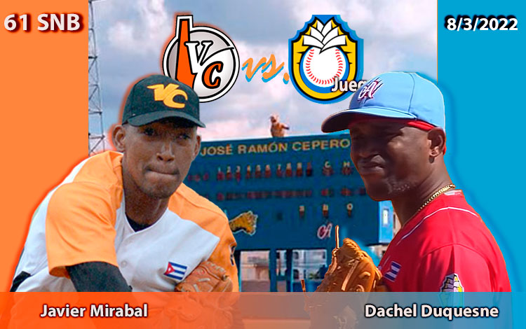 Javier Mirabal y Dachel Duquesne, abridores del primer juego entre Villa Clara y Ciego de ívila. Javier Mirabal y Dachel Duquesne, abridores del primer juego entre Villa Clara y Ciego de ívila.