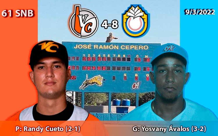 Randy Cueto y Yosvany ívalos, perdedor y ganador del segundo juego de Villa Clara contra Ciego de ívila. Randy Cueto y Yosvany ívalos, perdedor y ganador del segundo juego de Villa Clara contra Ciego de ívila.