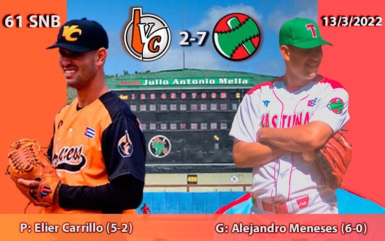 Elier Carrillo (perdedor) y Alejandro Meneses (ganador) fueron los abridores por Villa Clara y Las Tunas en el quinto juego de la subserie. Elier Carrillo (perdedor) y Alejandro Meneses (ganador) fueron los abridores por Villa Clara y Las Tunas en el quinto juego de la subserie.