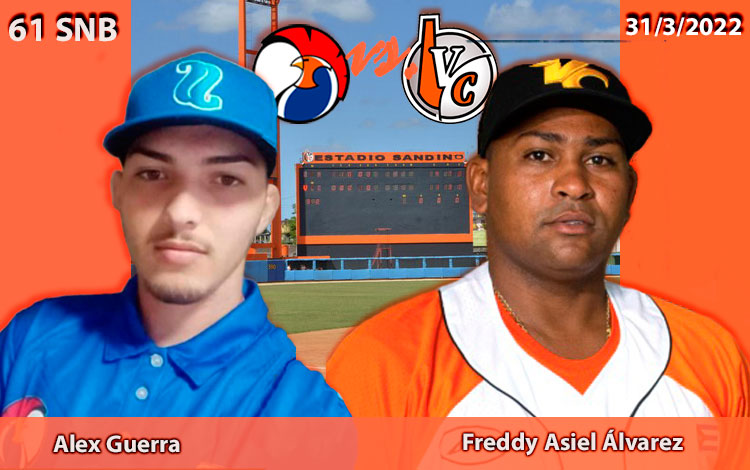 Alex Guerra y Freddy Asiel ílvarez, abridores por Sancti Spíritus y Villa Clara en el quinto juego del compromiso particular, Alex Guerra y Freddy Asiel ílvarez, abridores por Sancti Spíritus y Villa Clara en el quinto juego del compromiso particular,