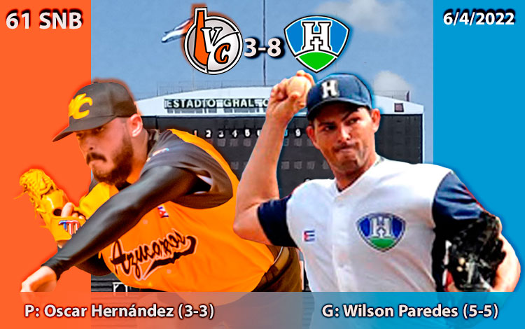 Wilson Paredes (ganador) y Oscar Hernández (perdedor), abridores del cuarto juego entre Holguín y Villa Clara. Wilson Paredes (ganador) y Oscar Hernández (perdedor), abridores del cuarto juego entre Holguín y Villa Clara.
