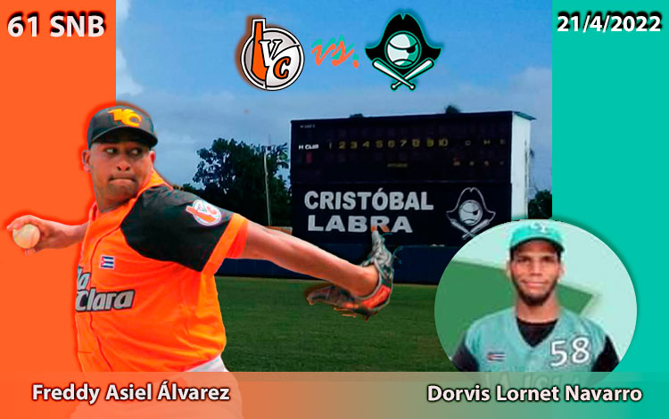 Freddy Asiel ílvarez y Dorvis Navarro, abridores por Villa Clara y la Isla de la Juventud en el quinto juego. Freddy Asiel ílvarez y Dorvis Navarro, abridores por Villa Clara y la Isla de la Juventud en el quinto juego.
