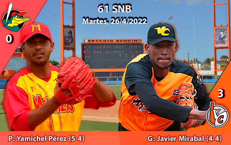 Abridores del tercer juego entre Villa Clara y Matanzas. Abridores del tercer juego entre Villa Clara y Matanzas.