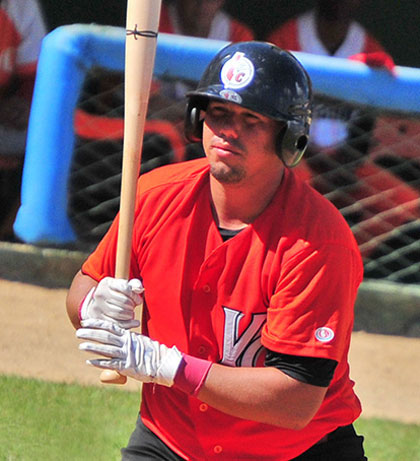 Julio Enrique Miranda, pelotero del equipo Villa Clara. Julio Enrique Miranda, pelotero del equipo Villa Clara.