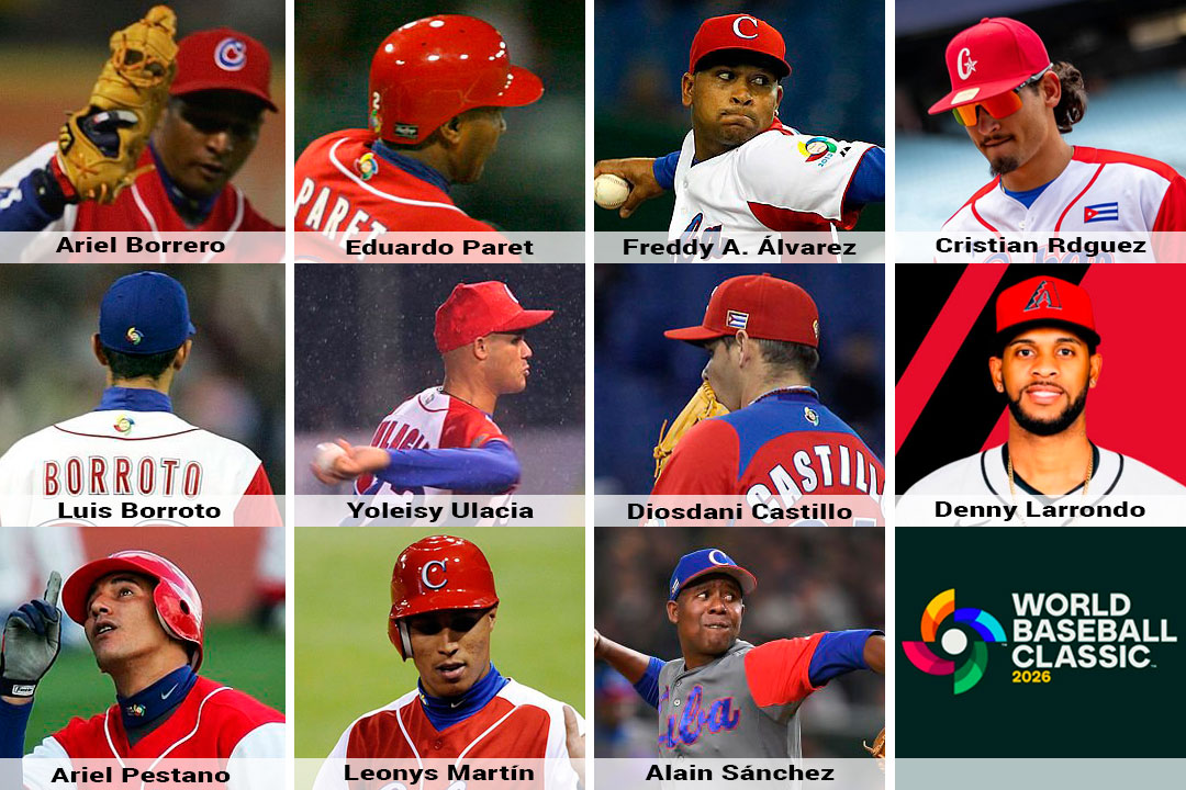 Peloteros villaclareños con participación en clásicos mundiales.