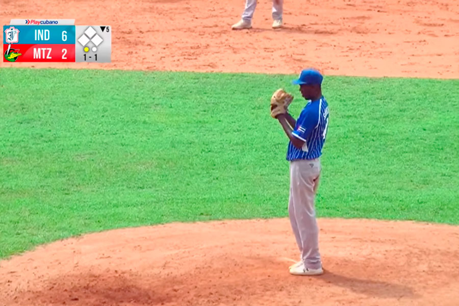 Alain Sánchez, refuerzo de Industriales, en juego contra Matanzas.