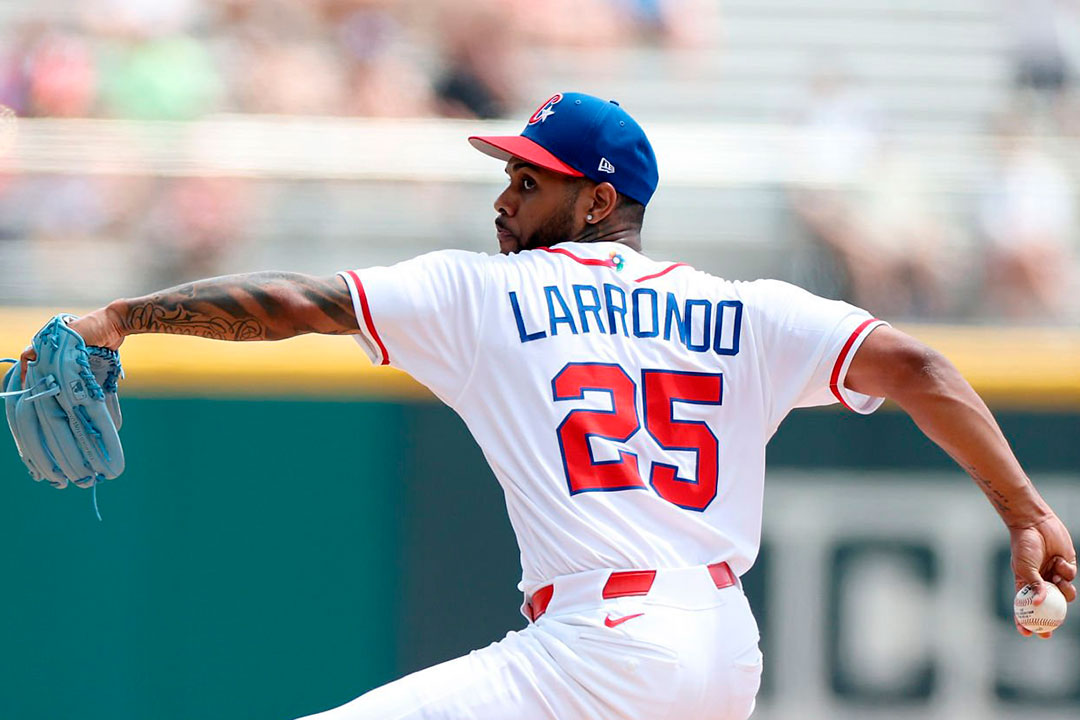 Denny Larrondo, picher ganador del juego entre Cuba y Colombia en el VI Clásico Mundial de Béisbol.