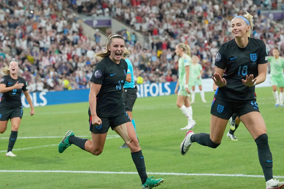 Inglaterra celebra victoria contra Italia en la Euro 2025.