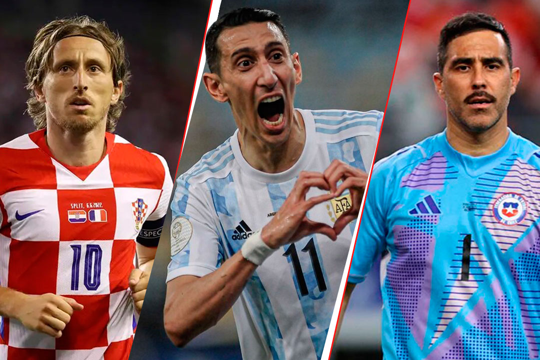 Luka Modric, Di María y Claudio Bravo.