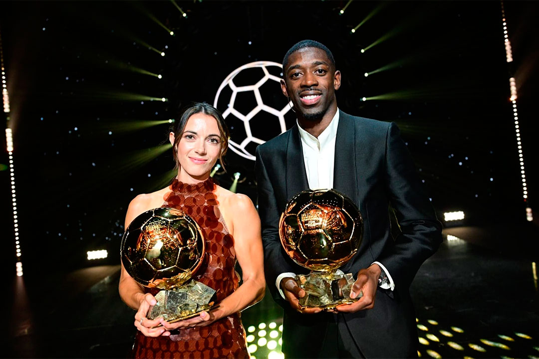  Aitana Bonmatí y Ousmane Dembélé, ganadores del Balón de Oro 2025.