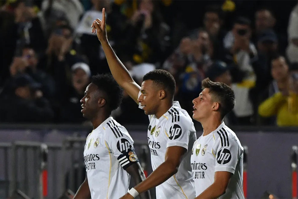 Real Madrid como sello de goleada en la jornada, con liderazgo de Mbappé.