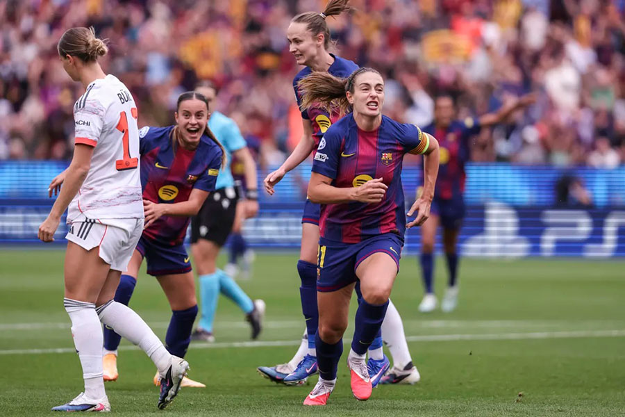 Alexa Putellas lideró al Barcelona en el partido por el pase a la final.