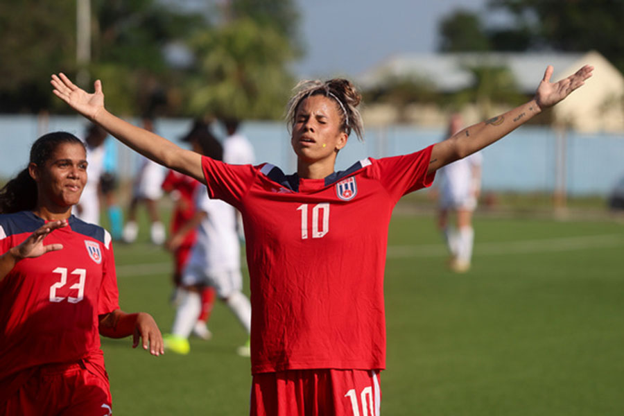Katherine Rodríguez, mejor futbolista cubana en 2025.