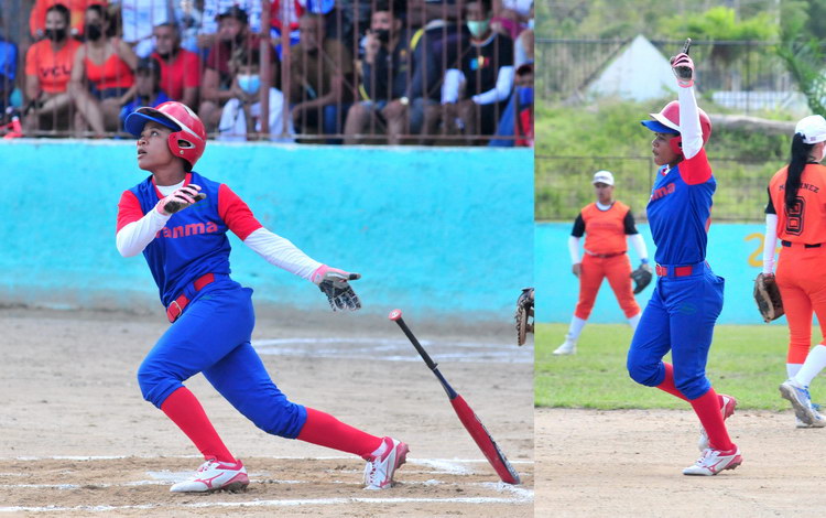 Liadnelis Zayas disparó el jonrón que decidió el partido. (Foto: Carolina Vilches Monzón). Liadnelis Zayas disparó el jonrón que decidió el partido. (Foto: Carolina Vilches Monzón).