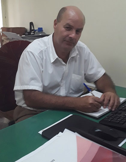 Danek Vara Moya, auditor de Bandec. Danek Vara Moya, auditor de Bandec.