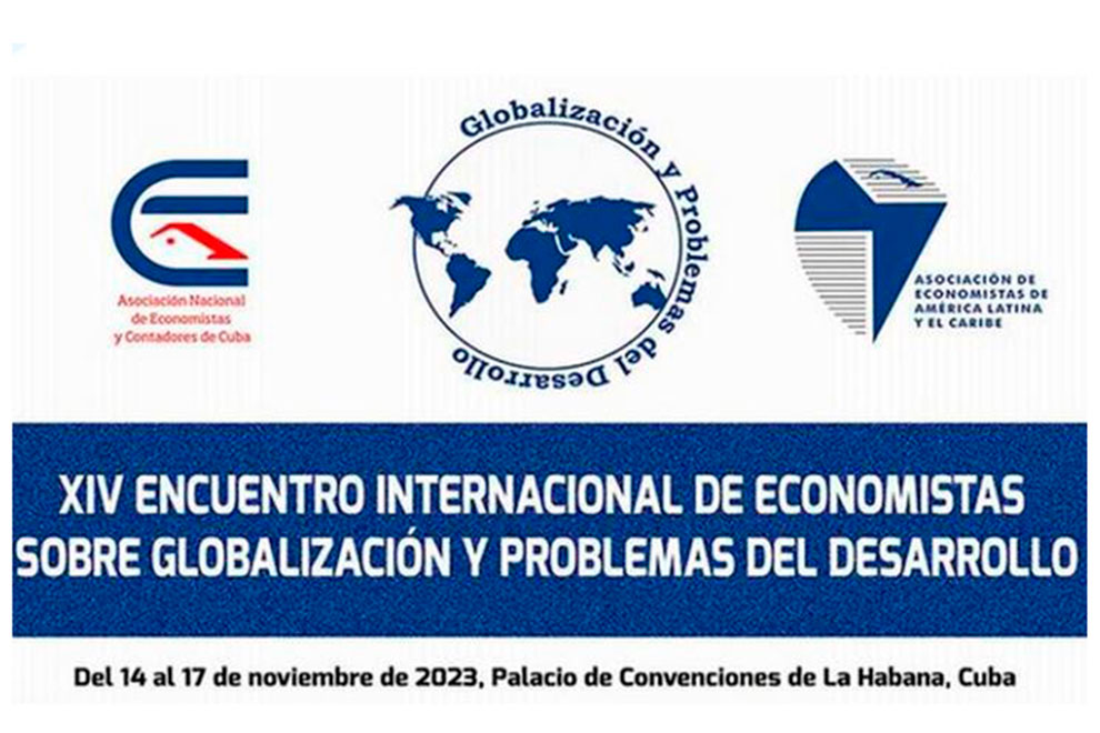Logo del Encuentro Internacional de Economistas sobre Globalización y Problemas del Desarrollo.