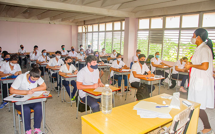 Aula de la Universidad Médica de Villa Clara.