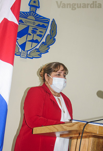 Osana Moleiro Pérez, rectora de la Universidad Central  «Marta Abreu » de Las Villas.