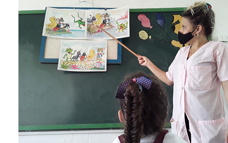 Lisandra Aguilar Castellanos, maestra de prescolar en el círculo infantil Ismaelillo, de Santa Clara.