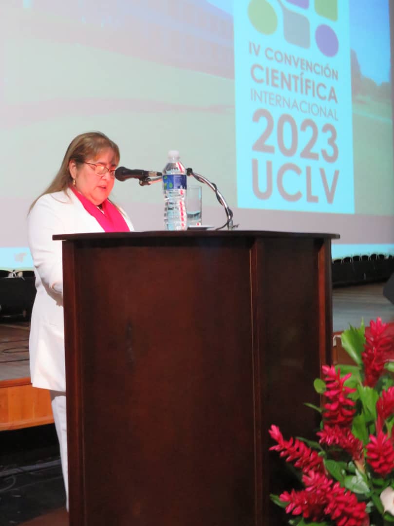 Dra.C. Osana Molerio, rectora de la UCLV