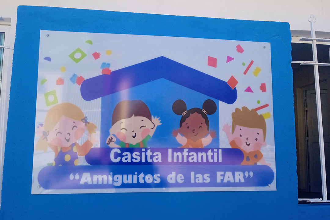 Casita infantil Amigos de las FAR.