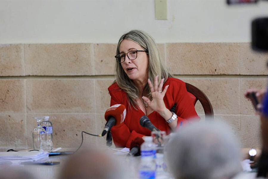 Naima Ariatne Trujillo, titular del Ministerio de Educación (Mined).