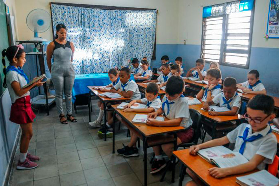 Aula de escuela primaria.