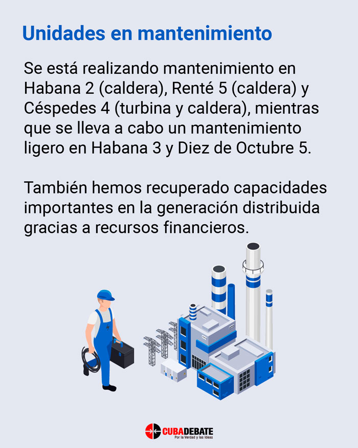Unidades en mantenimiiento.